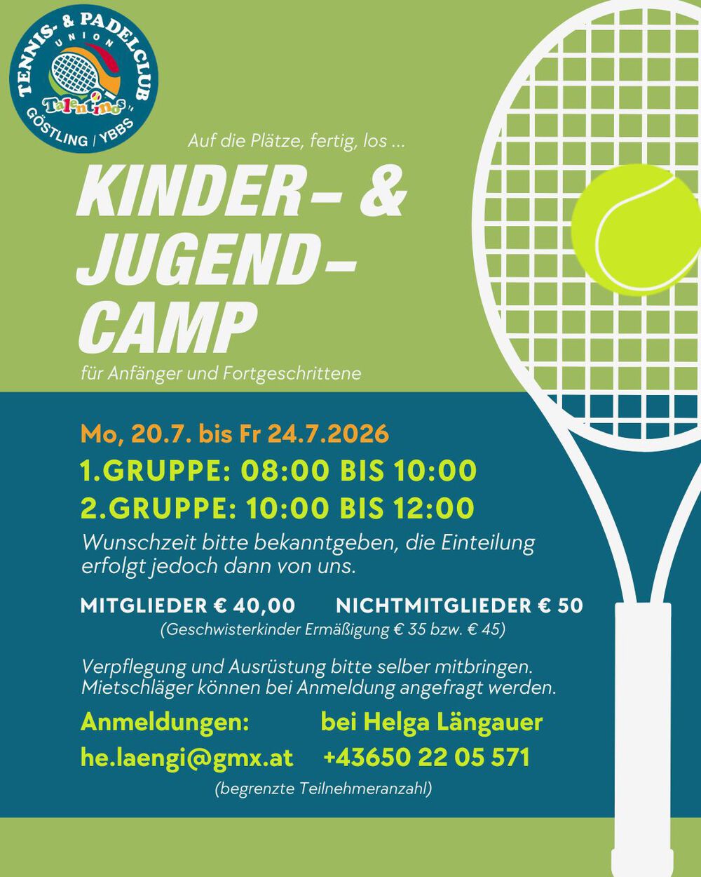 Kinder- und Jugendcamp 2026